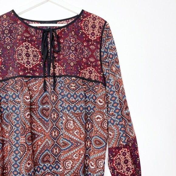 SANCTUARY Patch Work Long Sleeve Blouse  - Picture 2 of 16